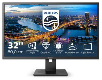 Philips B Line 325B1L/00 écran plat de PC 80 cm (31.5") 2560 x 1440 pixels 2K Ultra HD LCD Noir