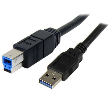StarTech.com 3m, USB 3.0-A - USB 3.0-B câble USB USB 3.2 Gen 1 (3.1 Gen 1) USB A USB B Noir StarTech.com