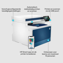 HP Color LaserJet Pro Imprimante multifonction 4302fdw, Couleur, Imprimante pour Petites/moyennes entreprises, Impression, copie, scan, fax, Sans fil; Imprimer depuis un téléphone ou une tablette; Chargeur automatique de documents