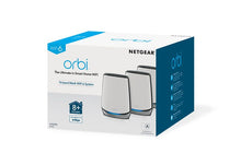 NETGEAR Orbi RBK853 AX6000 WiFi 6 Mesh System Tri-bande (2,4 GHz / 5 GHz / 5 GHz) Wi-Fi 6 (802.11ax) Gris 4 Interne Netgear