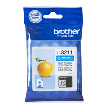 Brother LC-3211C cartouche d'encre Original Rendement standard Cyan Brother