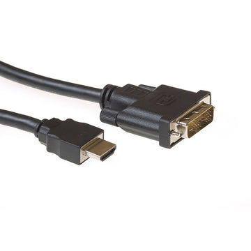 ACT AC7520 câble vidéo et adaptateur 2 m HDMI Type A (Standard) DVI-D Noir ACT
