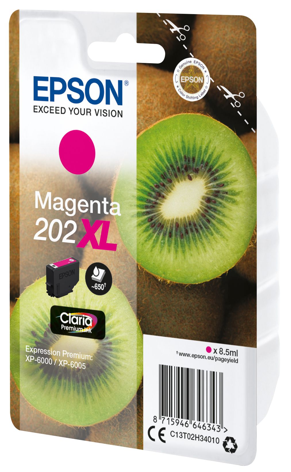 Epson Kiwi 202XL cartouche d'encre 1 pièce(s) Original Rendement élevé (XL) Magenta Epson