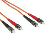 C2G 2m ST/ST LSZH Duplex 62.5/125 Multimode Fibre Patch Cable câble de fibre optique Orange C2G