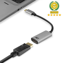 ACT AC7030 câble vidéo et adaptateur 0,15 m USB Type-C DisplayPort Gris ACT
