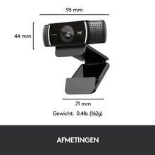 Logitech C922 Pro Stream webcam 1920 x 1080 pixels USB Noir Logitech