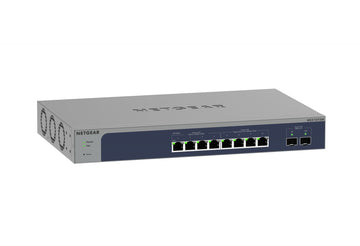 NETGEAR 8-Port Multi-Gigabit/10G Ethernet Smart Switch with 2 SFP+ Ports (MS510TXM) Géré L2+ 10G Ethernet (100/1000/10000) Gris Netgear
