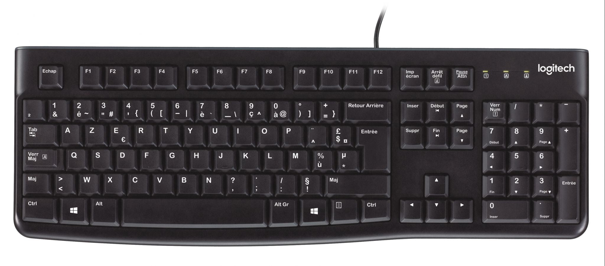 Logitech Keyboard K120 for Business clavier USB AZERTY Belge Noir Logitech