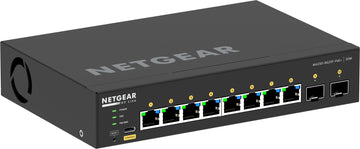 NETGEAR GSM4210PX-100EUS commutateur réseau Géré L2/L3 Gigabit Ethernet (10/100/1000) Connexion Ethernet, supportant l'alimentation via ce port (PoE) Noir Netgear