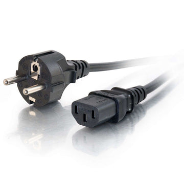 C2G 88543 câble électrique Noir 2 m CEE7/7 Coupleur C13 C2G