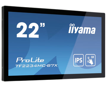 iiyama ProLite TF2234MC-B7X écran plat de PC 54,6 cm (21.5") 1920 x 1080 pixels Full HD LED Écran tactile Multi-utilisateur Noir iiyama