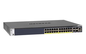 NETGEAR M4300-28G-PoE+ Géré L2/L3/L4 10G Ethernet (100/1000/10000) Connexion Ethernet, supportant l'alimentation via ce port (PoE) 1U Noir Netgear