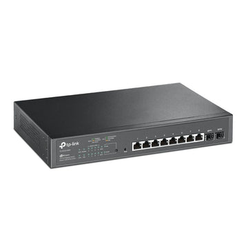 TP-Link TL-SG2210MP commutateur réseau Géré L2/L2+ Gigabit Ethernet (10/100/1000) Connexion Ethernet, supportant l'alimentation via ce port (PoE) 1U Noir TP-LINK