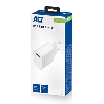 ACT AC2110 chargeur de téléphones portables Blanc Intérieur ACT