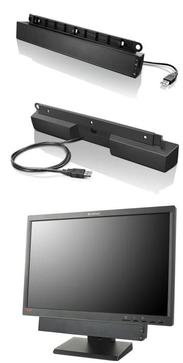 Lenovo USB Soundbar Noir 2.0 canaux 2,5 W Lenovo