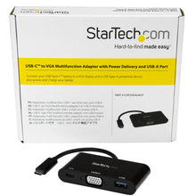 StarTech.com CDP2VGAUACP station d'accueil Avec fil USB 3.2 Gen 1 (3.1 Gen 1) Type-C Noir StarTech.com