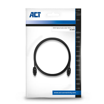ACT AC3690 câble audio 1,2 m TOSLINK Noir ACT