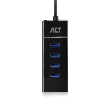 ACT AC6415 hub & concentrateur USB 3.2 Gen 1 (3.1 Gen 1) Type-C 5000 Mbit/s Noir ACT