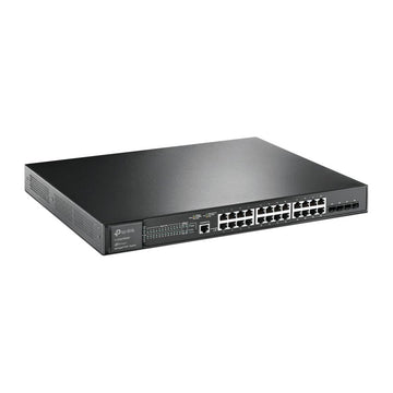 TP-Link JetStream TL-SG3428XMP commutateur réseau Géré L2+ Gigabit Ethernet (10/100/1000) Connexion Ethernet, supportant l'alimentation via ce port (PoE) 1U Noir