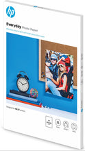 HP Everyday Photo Paper, Glossy, 200 g/m2, A4 (210 x 297 mm), 25 sheets papier photos Noir, Bleu, Blanc Semi brillant