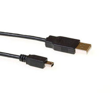 ACT USB 2.0 cable, A - 5 pin Mini B 5.0m câble USB 5 m USB A Mini-USB B Noir ACT