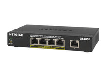 NETGEAR GS305Pv2 Non-géré Gigabit Ethernet (10/100/1000) Connexion Ethernet, supportant l'alimentation via ce port (PoE) Noir Netgear