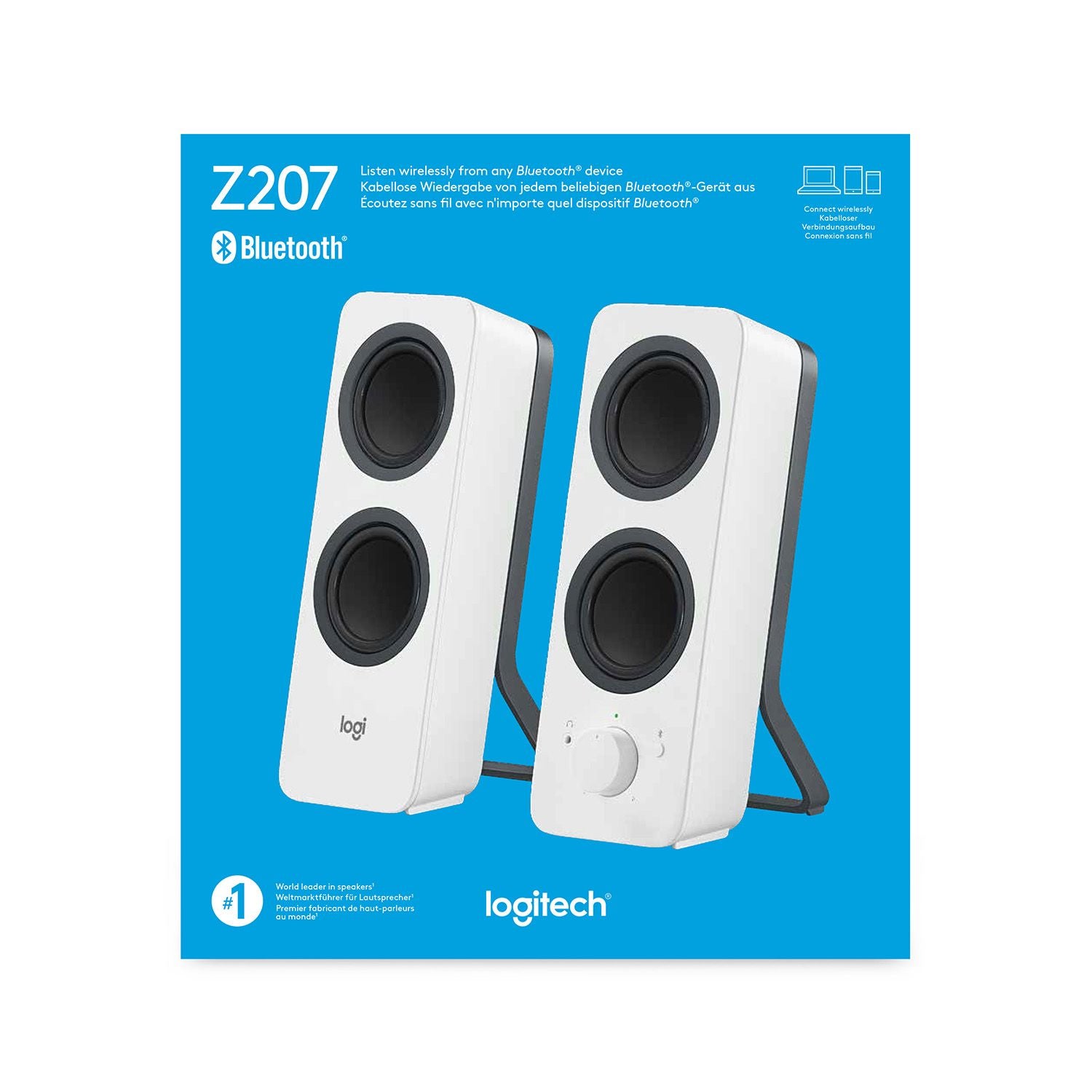 Logitech Z207 Blanc Avec fil &sans fil 5 W Logitech