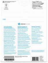 HP Papier photo à finition glacée Advanced, 250 g/m2, A4 (210 x 297 mm), 25 feuilles