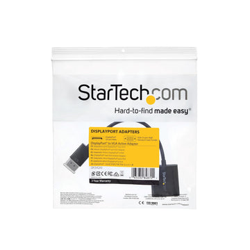 StarTech.com DP2VGA3 câble vidéo et adaptateur 0,1 m DisplayPort VGA (D-Sub) Noir
