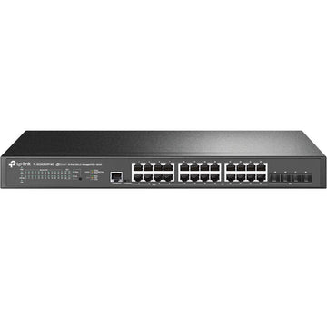 TP-Link JetStream TL-SG3428XPP-M2 commutateur réseau Géré L2+ 2.5G Ethernet (100/1000/2500) Connexion Ethernet, supportant l'alimentation via ce port (PoE) 1U Noir