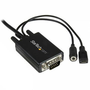 StarTech.com MDP2VGAAMM2M câble vidéo et adaptateur 2 m Mini DisplayPort VGA (D-Sub) + 3,5 mm Noir