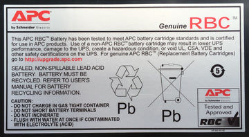 APC APCRBC118 Batterie de l'onduleur Sealed Lead Acid (VRLA)