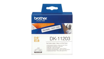 Brother DK-11203 ruban d'étiquette Noir sur blanc Brother