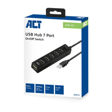 ACT AC6215 hub & concentrateur USB 2.0 480 Mbit/s Noir ACT