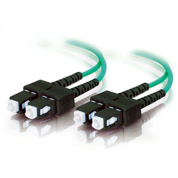 C2G 85518 câble de fibre optique 10 m SC OFNR Turquoise