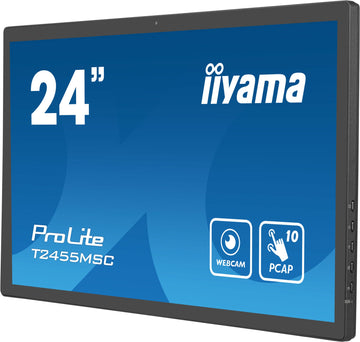 iiyama T2455MSC-B1 Signage Display Écran plat de signalisation numérique 61 cm (24") LED 400 cd/m² Full HD Noir Écran tactile