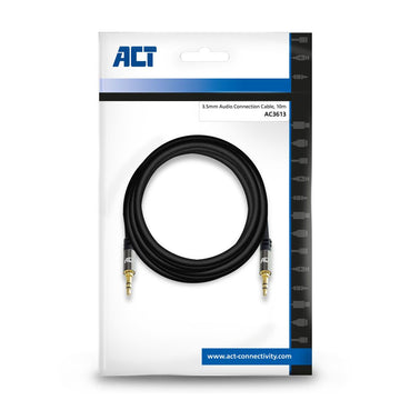 ACT AC3613 câble audio 10 m 3,5mm Noir ACT
