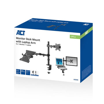 ACT AC8305 support d'ordinateurs portables Notebook et bras pour écran Noir 39,6 cm (15.6") ACT
