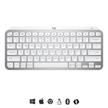Logitech MX Keys Mini clavier RF sans fil + Bluetooth QWERTY Anglais Gris