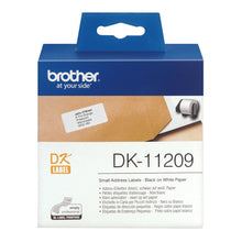 Brother DK-11209 ruban d'étiquette Noir sur blanc