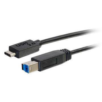 C2G USB 3.0, C - Standard B, 2m câble USB USB 3.2 Gen 1 (3.1 Gen 1) USB C USB B Noir C2G