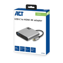 ACT AC7022 adaptateur graphique USB 4096 x 2160 pixels Gris ACT