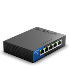 Linksys LGS105 Non-géré L2 Gigabit Ethernet (10/100/1000) Noir, Bleu