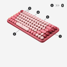 Logitech POP Keys Wireless Mechanical Keyboard With Emoji Keys clavier Bluetooth QWERTY Anglais Rose Logitech