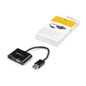 StarTech.com DP2VGAHD20 câble vidéo et adaptateur DisplayPort HDMI + VGA (D-Sub) Noir StarTech.com