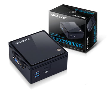 Gigabyte GB-BACE-3160 barebone PC/ poste de travail 0,69L mini PC Noir J3160 1,6 GHz Gigabyte