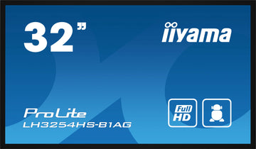 iiyama LH3254HS-B1AG Signage Display Écran plat de signalisation numérique 80 cm (31.5") LCD Wifi 500 cd/m² Full HD Noir Intégré dans le processeur Android 11 24/7