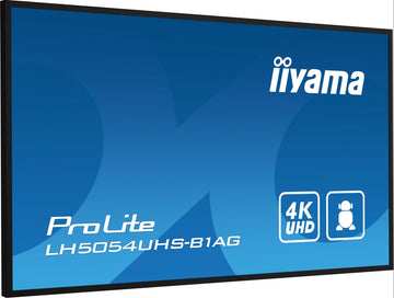 iiyama LH5054UHS-B1AG Signage Display Écran plat de signalisation numérique 125,7 cm (49.5") LCD Wifi 500 cd/m² 4K Ultra HD Noir Intégré dans le processeur Android 11 24/7