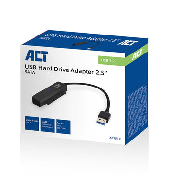 ACT AC1510 cable gender changer SATA USB Type-A Noir ACT