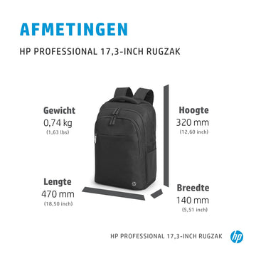 HP Sac à dos Professional 17,3 pouces